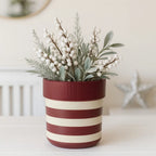 The Cranberry Striped Pot Ribbed