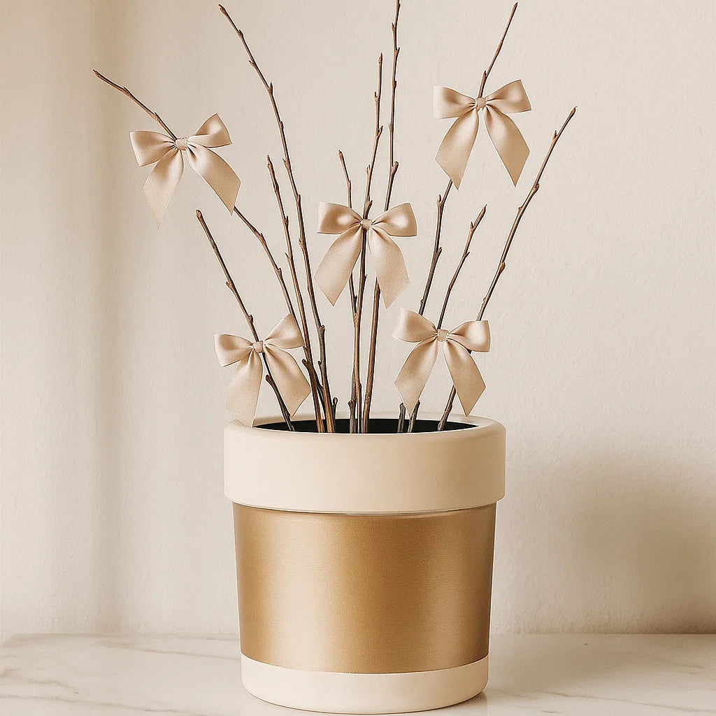 Two Tone Pot Ribbed