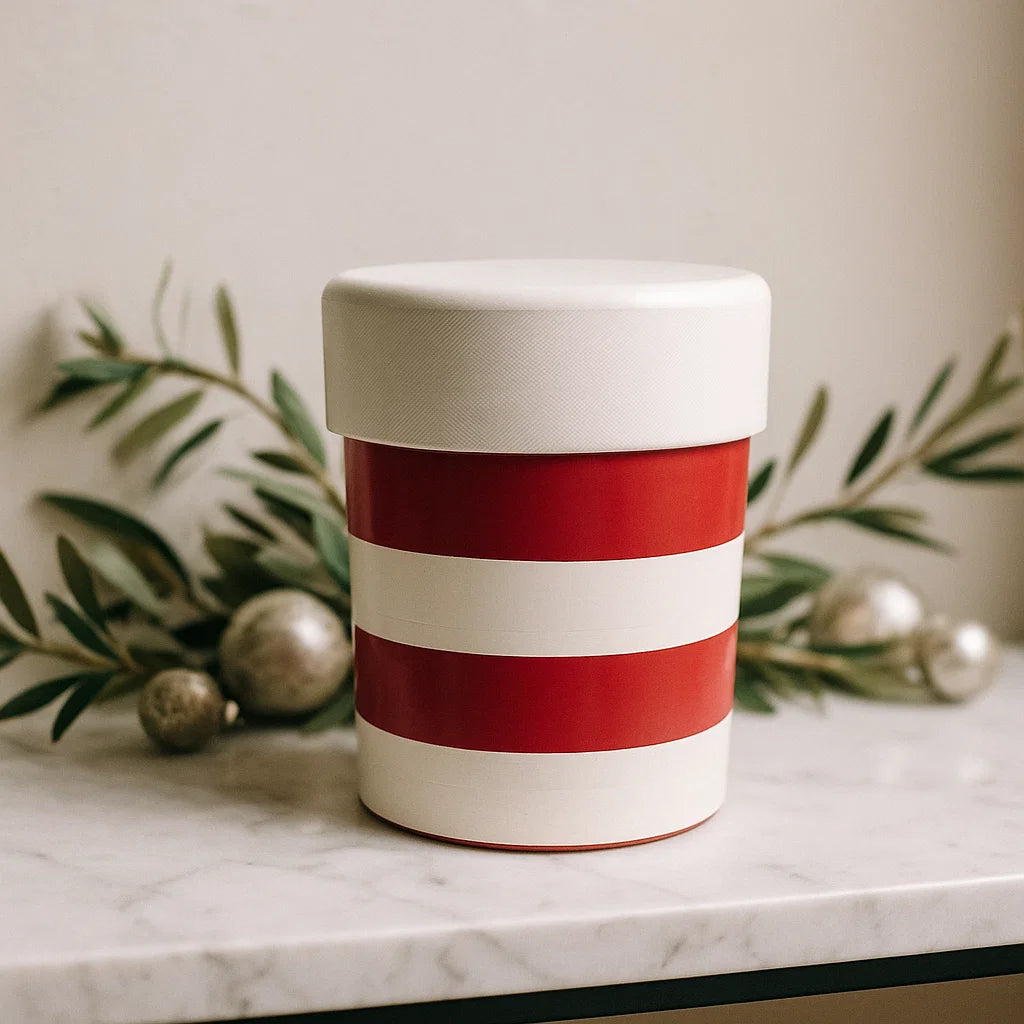 The Candy Cane Striped Pot Ribbed