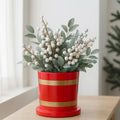 Red Stripe Pot Plate Bottom