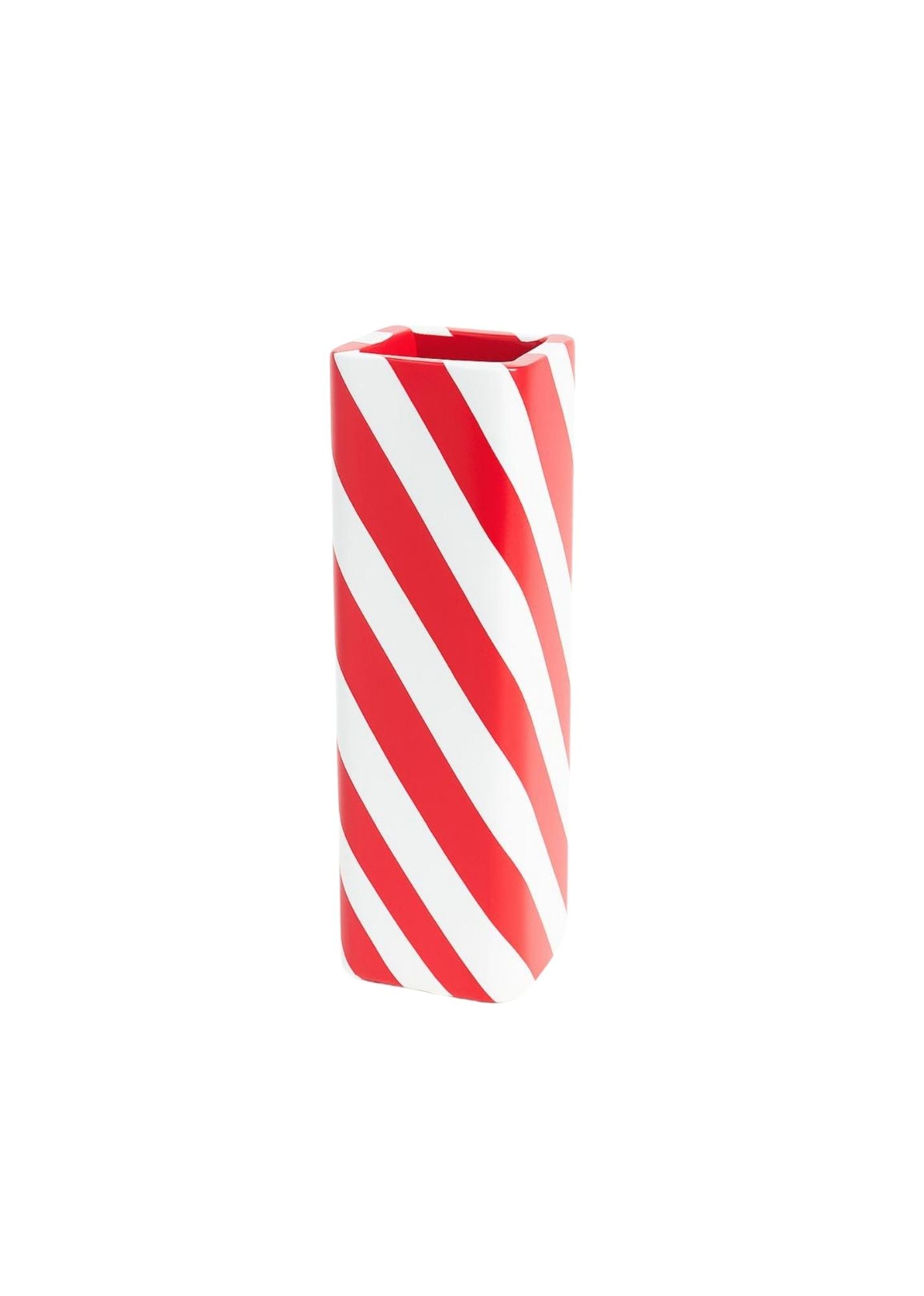Candy Cane Stripe Cube Vase