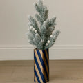 The Royal Stripe Cube Vase