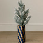 The Royal Stripe Cube Vase