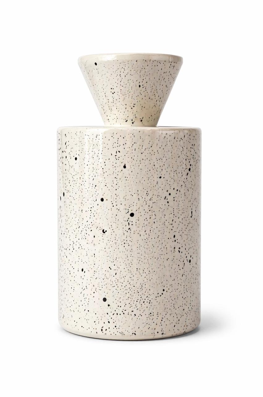 Glossy Dottef White