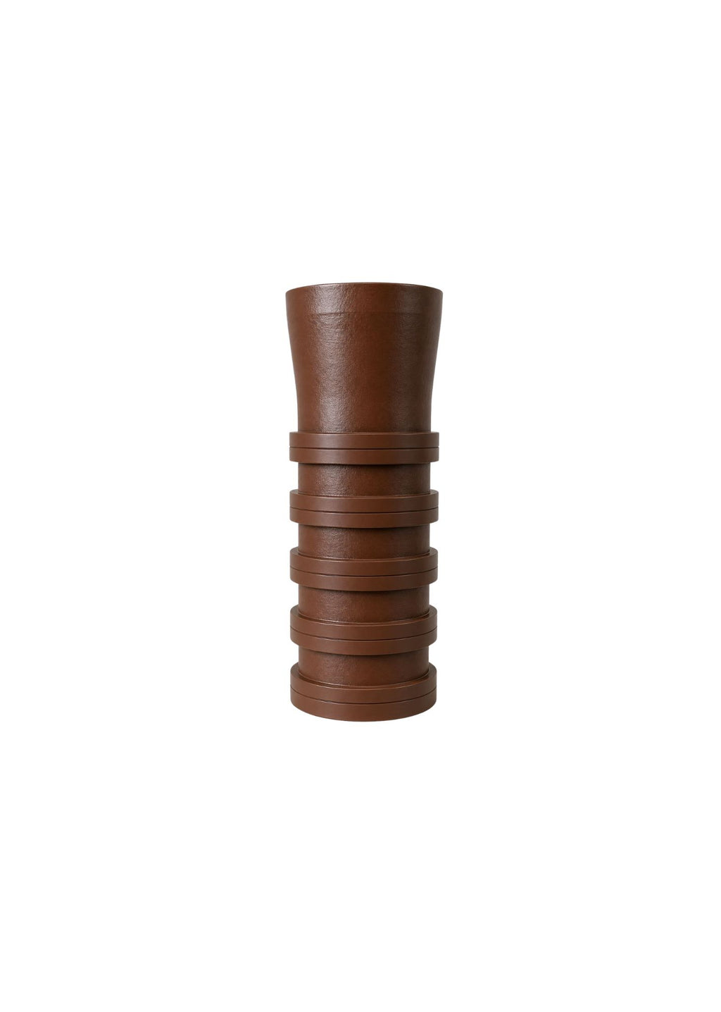 Bottom-Up Ribbed Vase