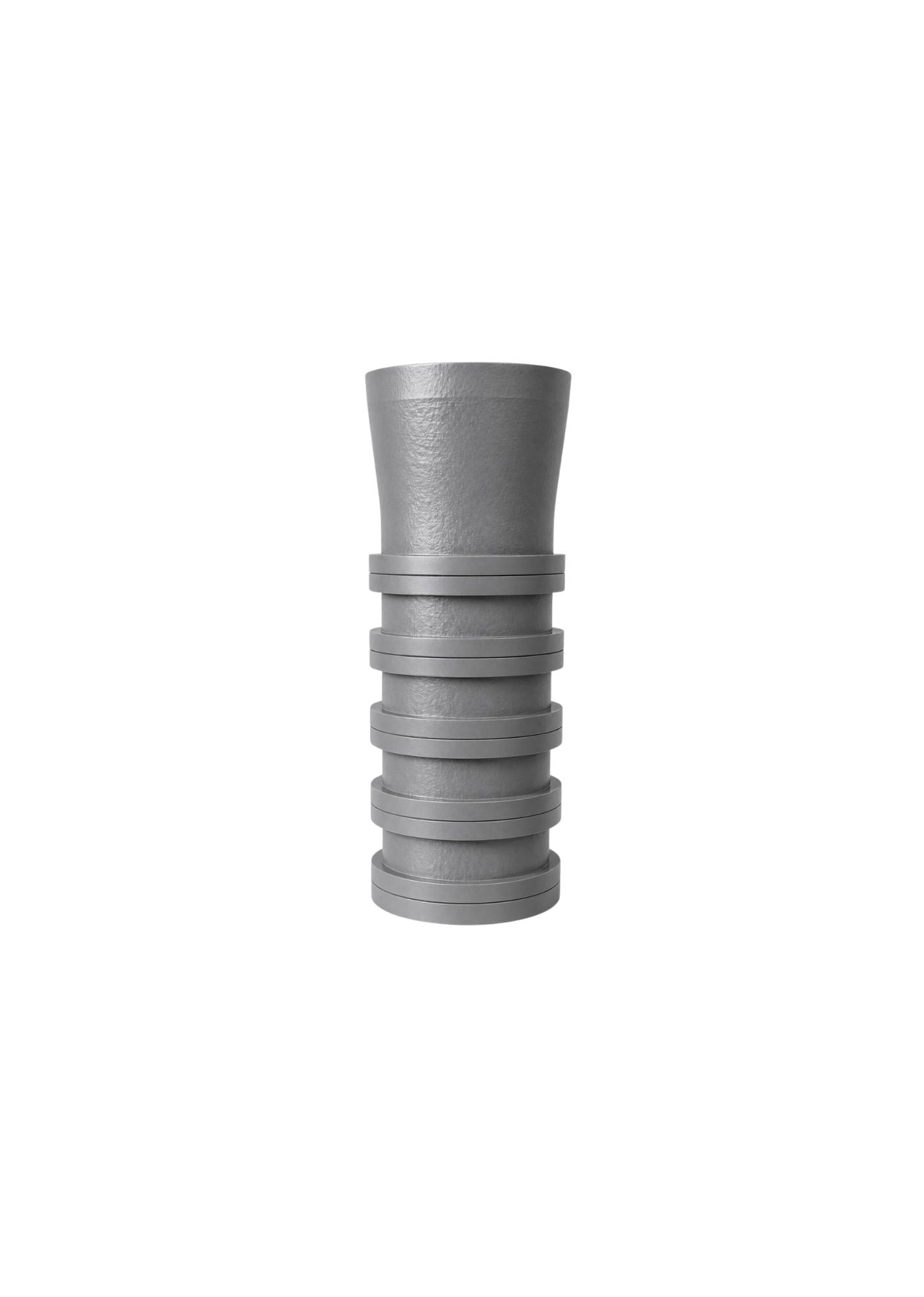 Bottom-Up Ribbed Vase