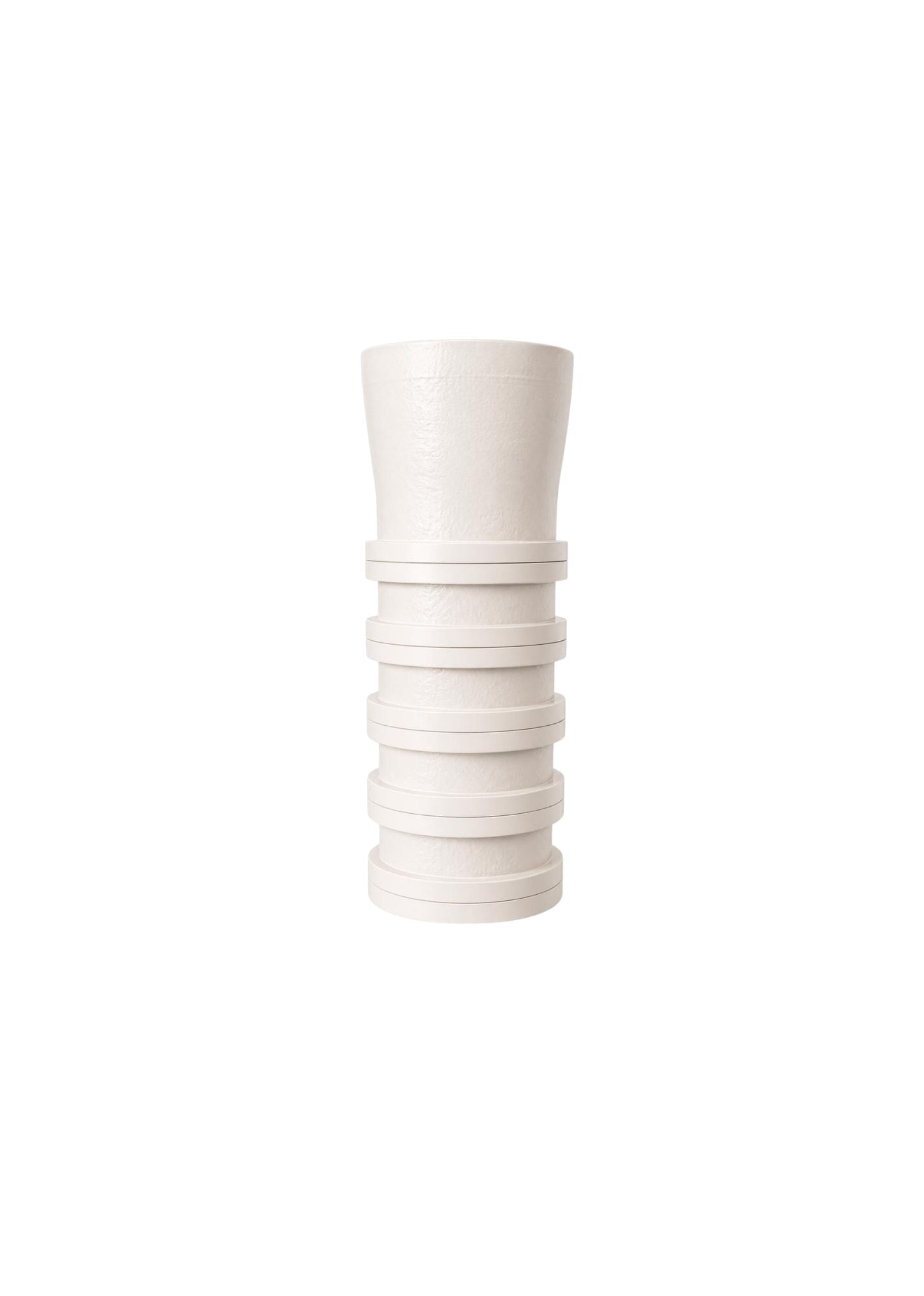 Bottom-Up Ribbed Vase