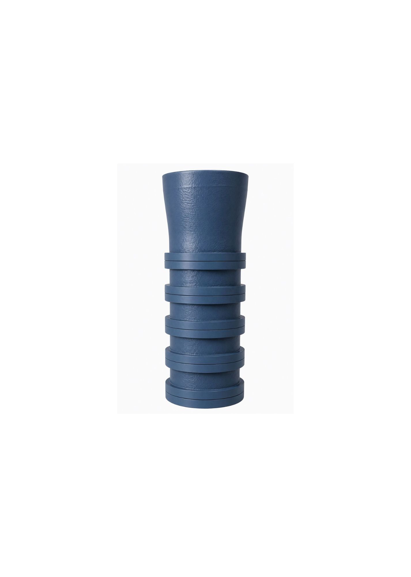 Bottom-Up Ribbed Vase