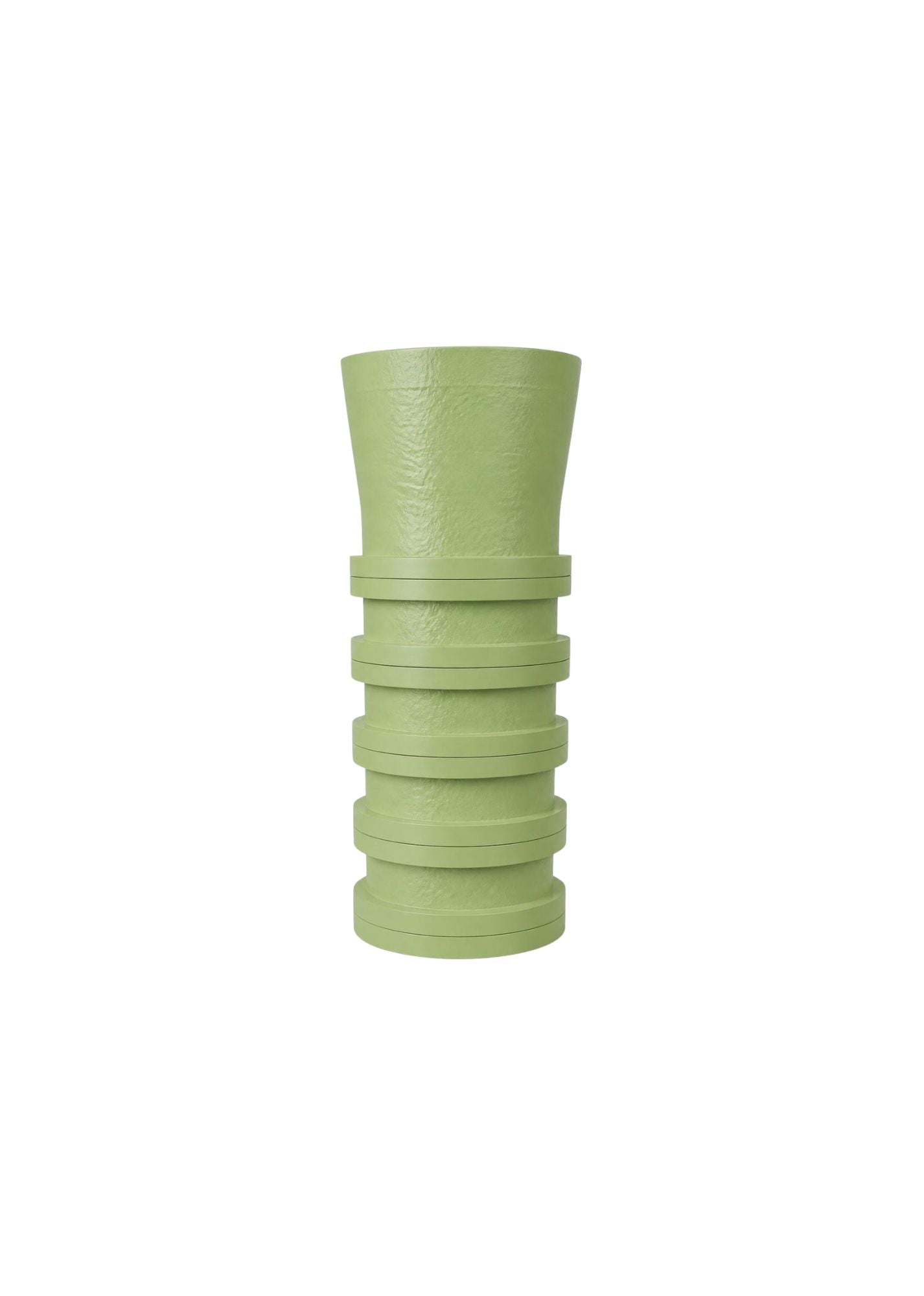 Bottom-Up Ribbed Vase