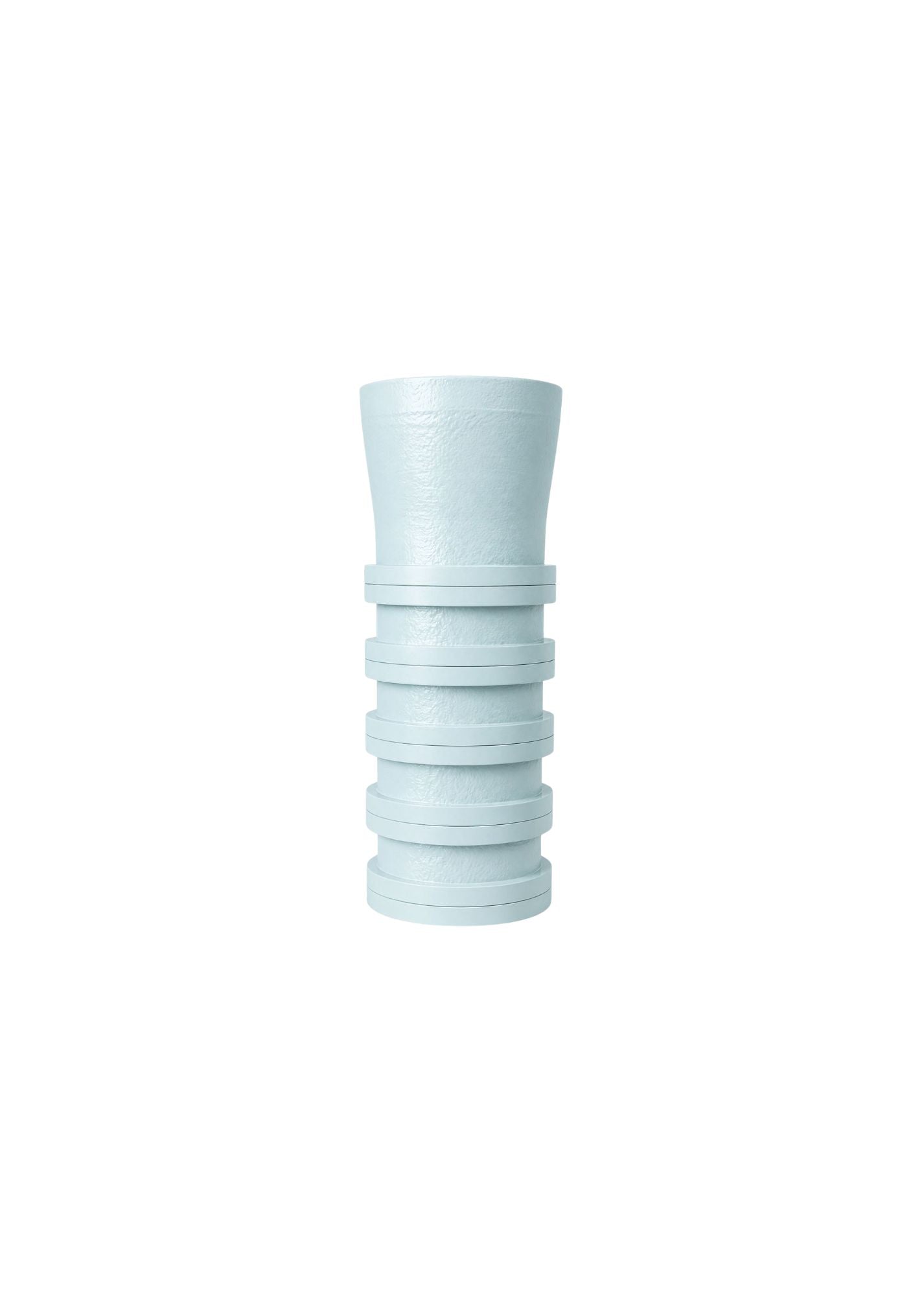 Bottom-Up Ribbed Vase