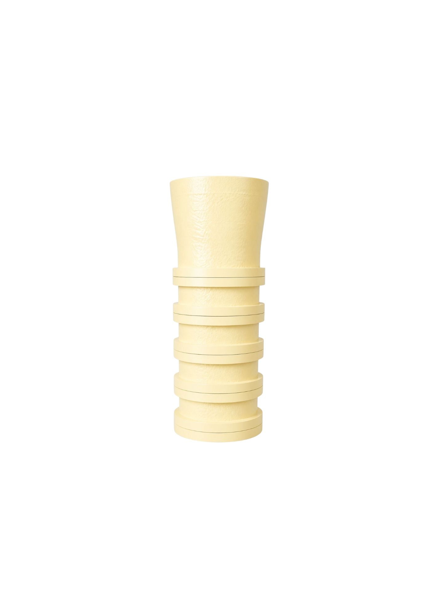 Bottom-Up Ribbed Vase