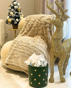 Golden Polka Small Basket