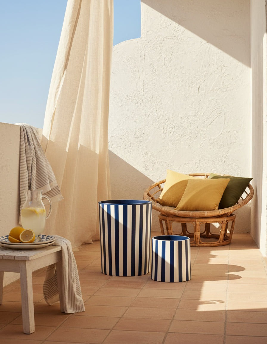 Coastal Stripe Basket