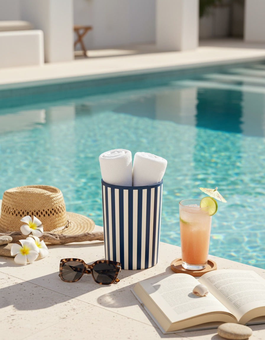 Coastal Stripe Basket