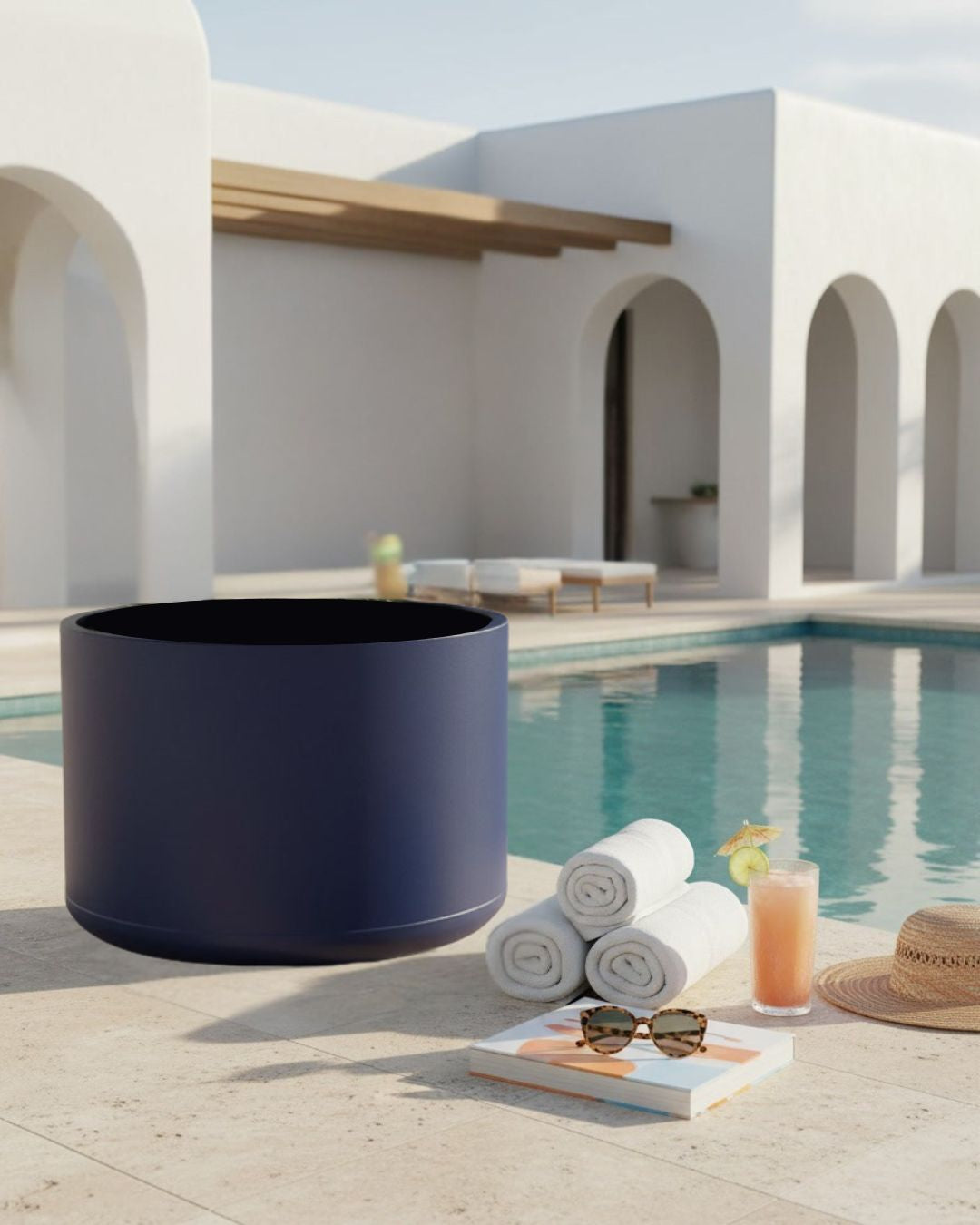 Round  Outdoor Vase