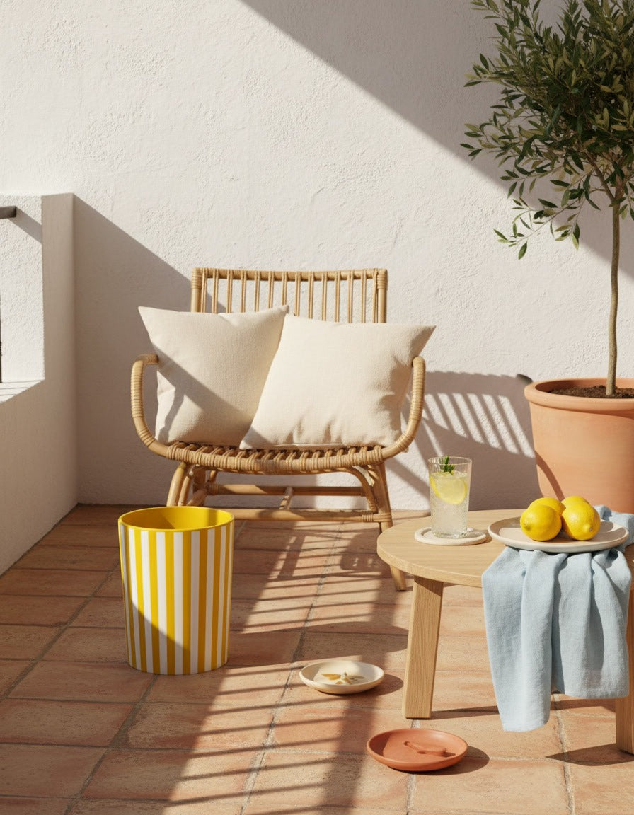 Sunny Stripe Basket