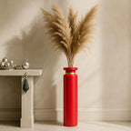 The Scarlet Elegance Neck Long Vase