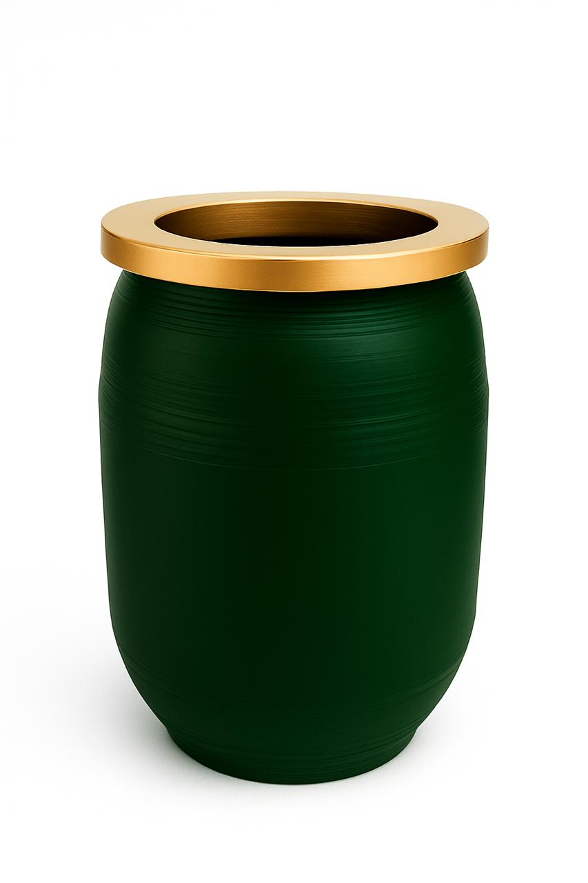 Majestic Evergreen Bulb Lip Vase